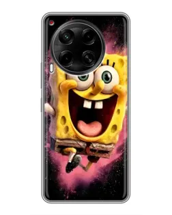 Чехол для TECNO Camon 30 (CL6) с картинкой «Взрывной Спанч Боб»