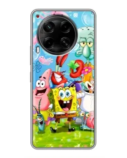Чехол для TECNO Camon 30 (CL6) с картинкой «Губка Боб и друзья» Чехол для TECNO Camon 30 (CL6) с картинкой «Губка Боб и друзья»