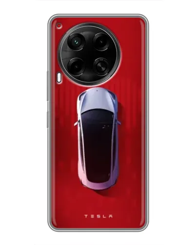 Чехол для TECNO Camon 30 (CL6) с картинкой «Tesla Top View»