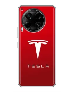 Чехол для TECNO Camon 30 (CL6) с картинкой «Tesla Red Classic»