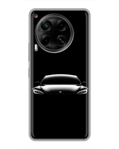 Чехол для TECNO Camon 30 (CL6) с картинкой «Фары Tesla Night»