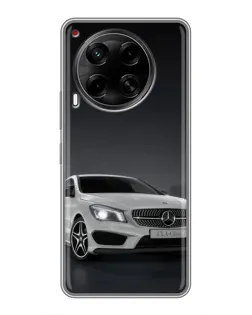 Чехол для TECNO Camon 30 (CL6) с картинкой «Mercedes AMG GT Silver»