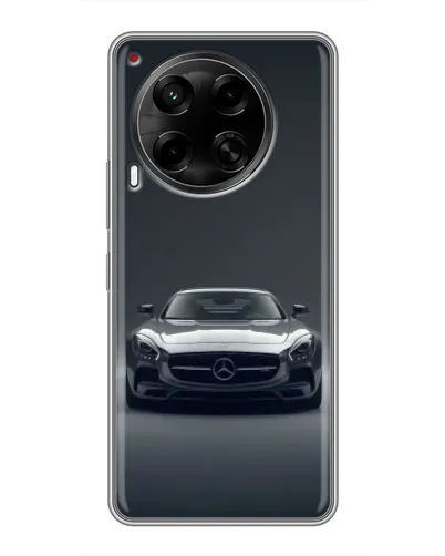 Чехол для TECNO Camon 30 (CL6) с картинкой «Mercedes на черном»
