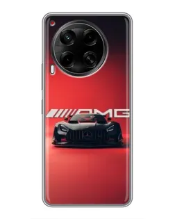 Чехол для TECNO Camon 30 (CL6) с картинкой «Mercedes AMG — красная линия»