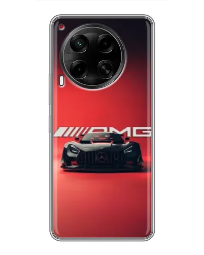 Чехол для TECNO Camon 30 (CL6) с картинкой «Mercedes AMG — красная линия»