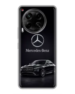 Чехол для TECNO Camon 30 (CL6) с картинкой «Mercedes — решетка радиатора»