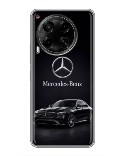 Чехол для TECNO Camon 30 (CL6) с картинкой «Mercedes — решетка радиатора»