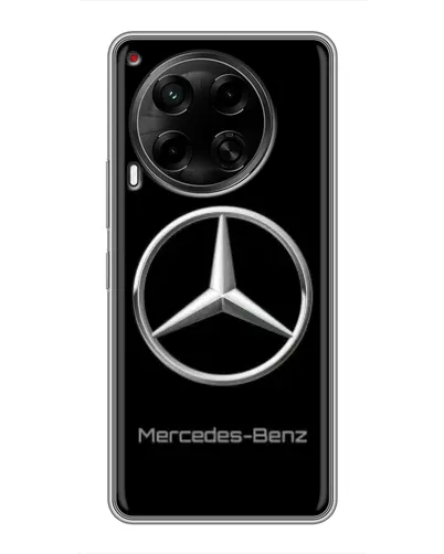 Чехол для TECNO Camon 30 (CL6) с картинкой «Mercedes Silver Logo»