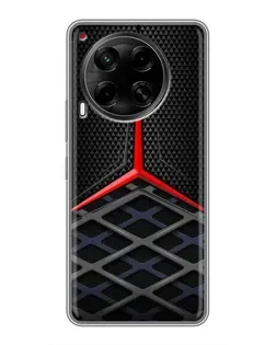 Чехол для TECNO Camon 30 (CL6) с картинкой «Mercedes Carbon Grid»