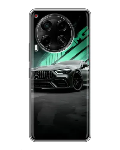 Чехол для TECNO Camon 30 (CL6) с картинкой «Темный Mercedes AMG»