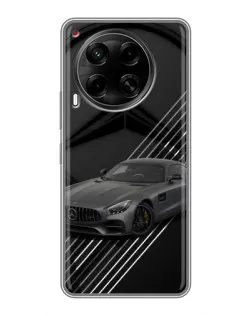 Чехол для TECNO Camon 30 (CL6) с картинкой «Mercedes AMG — графика»
