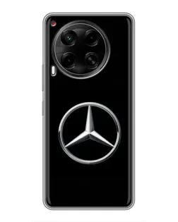 Чехол для TECNO Camon 30 (CL6) с картинкой «Mercedes классический лого»