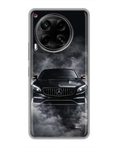 Чехол для TECNO Camon 30 (CL6) с картинкой «Mercedes в дыму»