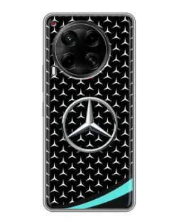 Чехол для TECNO Camon 30 (CL6) с картинкой «Mercedes — бирюзовый акцент»