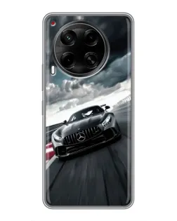 Чехол для TECNO Camon 30 (CL6) с картинкой «Гоночный Mercedes AMG»