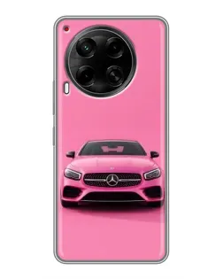 Чехол для TECNO Camon 30 (CL6) с картинкой «Розовый Mercedes AMG»