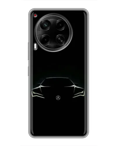 Чехол для TECNO Camon 30 (CL6) с картинкой «Mercedes — силуэт авто» Чехол для TECNO Camon 30 (CL6) с картинкой «Mercedes — силуэт авто»