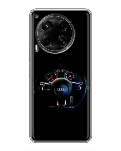 Чехол для TECNO Camon 30 (CL6) с картинкой «Салон Audi — руль»