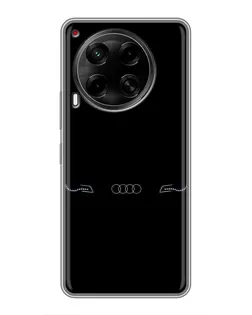 Чехол для TECNO Camon 30 (CL6) с картинкой «Audi — световой подпись»
