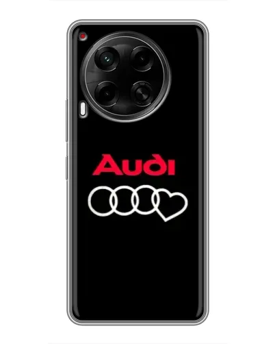 Чехол для TECNO Camon 30 (CL6) с картинкой «Логотип Audi Heart» Чехол для TECNO Camon 30 (CL6) с картинкой «Логотип Audi Heart»