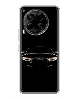 Чехол для TECNO Camon 30 (CL6) с картинкой «Audi — ночной контур»
