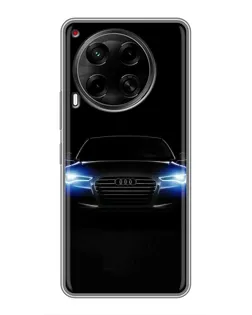 Чехол для TECNO Camon 30 (CL6) с картинкой «Audi в неоне»