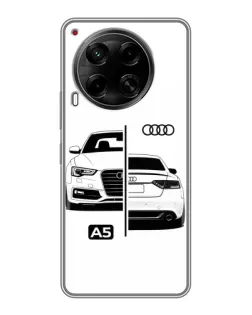 Чехол для TECNO Camon 30 (CL6) с картинкой «Audi — контрастный дизайн»