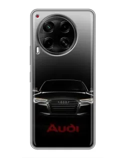 Чехол для TECNO Camon 30 (CL6) с картинкой «Audi — градиентный контур»