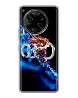 Чехол для TECNO Camon 30 (CL6) с картинкой «Энергия лого Audi»