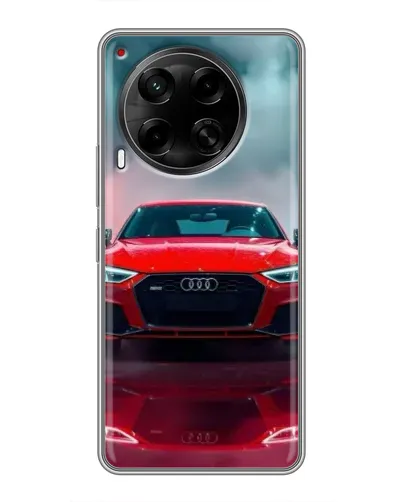 Чехол для TECNO Camon 30 (CL6) с картинкой «Audi RS — красный стиль»