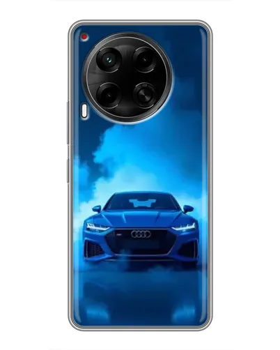 Чехол для TECNO Camon 30 (CL6) с картинкой «Audi — голубая энергия»