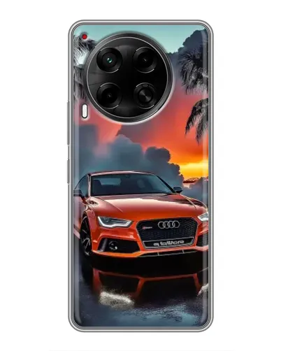 Чехол для TECNO Camon 30 (CL6) с картинкой «Audi — закат»