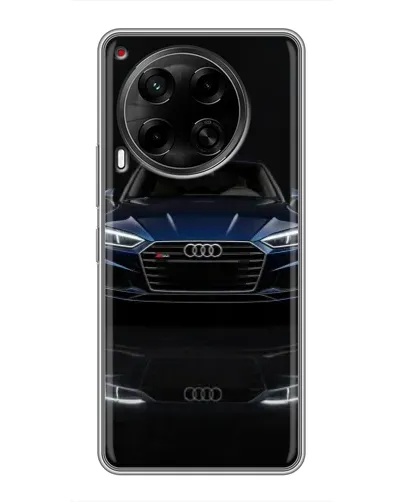 Чехол для TECNO Camon 30 (CL6) с картинкой «Audi — ночное отражение»