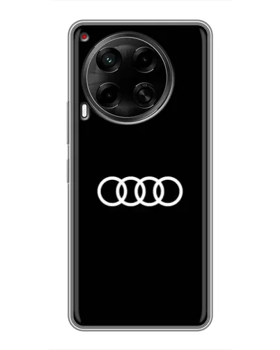 Чехол для TECNO Camon 30 (CL6) с картинкой «Audi White Logo»