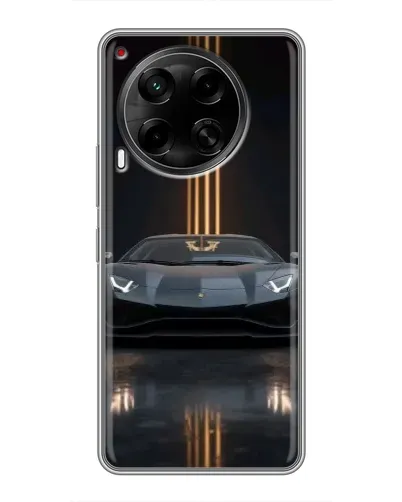 Чехол для TECNO Camon 30 (CL6) с картинкой «Lamborghini золотые линии» Чехол для TECNO Camon 30 (CL6) с картинкой «Lamborghini золотые линии»