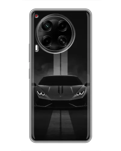 Чехол для TECNO Camon 30 (CL6) с картинкой «Lamborghini симметрия дорог»