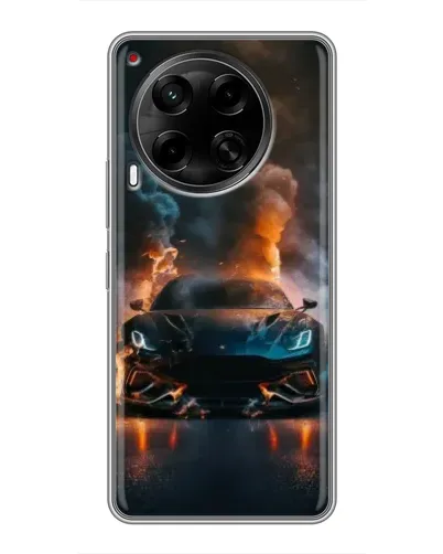 Чехол для TECNO Camon 30 (CL6) с картинкой «Lamborghini дымная эстетика»