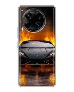 Чехол для TECNO Camon 30 (CL6) с картинкой «Lamborghini в огне» Чехол для TECNO Camon 30 (CL6) с картинкой «Lamborghini в огне»