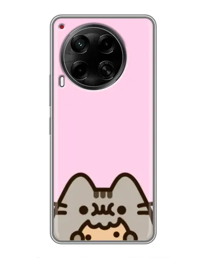 Чехол для TECNO Camon 30 (CL6) с картинкой «Pusheen и печенье» Чехол для TECNO Camon 30 (CL6) с картинкой «Pusheen и печенье»