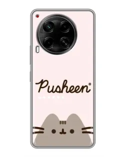Чехол для TECNO Camon 30 (CL6) с картинкой «Pusheen логотип»