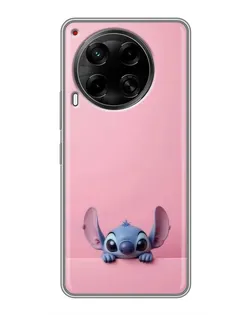 Чехол для TECNO Camon 30 (CL6) с картинкой «Stitch выглядывает»