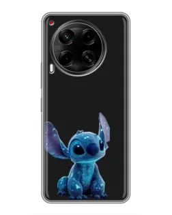 Чехол для TECNO Camon 30 (CL6) с картинкой «Стич на черном»