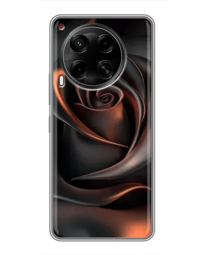 Чехол для TECNO Camon 30 (CL6) с картинкой «Шелковая черная роза» Чехол для TECNO Camon 30 (CL6) с картинкой «Шелковая черная роза»