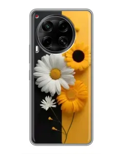 Чохол для TECNO Camon 30 (CL6) з картинкою «Соняшник та ромашка» Чохол для TECNO Camon 30 (CL6) з картинкою «Соняшник та ромашка»
