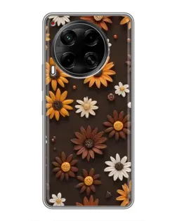 Чохол для TECNO Camon 30 (CL6) з картинкою «Візерунок з маленьких соняшників» Чохол для TECNO Camon 30 (CL6) з картинкою «Візерунок з маленьких соняшників»