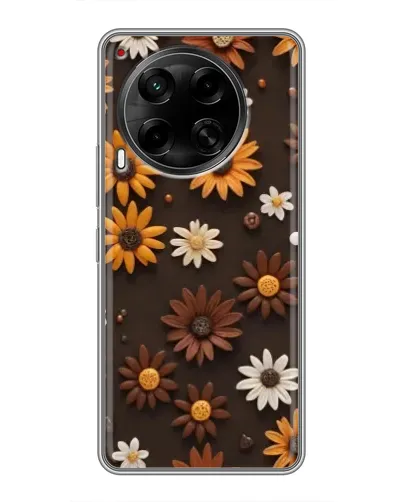 Чехол для TECNO Camon 30 (CL6) с картинкой «Узор из маленьких подсолнухов» Чехол для TECNO Camon 30 (CL6) с картинкой «Узор из маленьких подсолнухов»