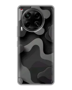 Чехол для TECNO Camon 30 (CL6) с картинкой «Темный абстрактный камуфляж» Чехол для TECNO Camon 30 (CL6) с картинкой «Темный абстрактный камуфляж»