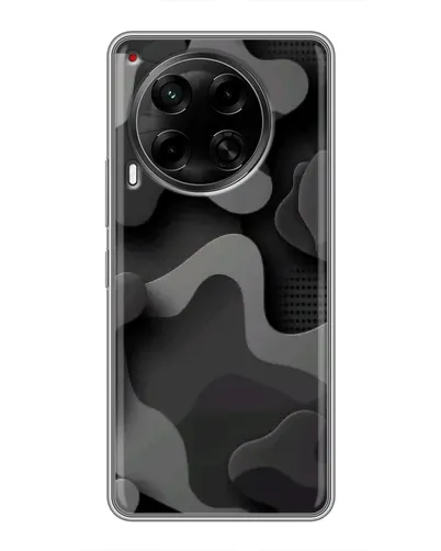 Чехол для TECNO Camon 30 (CL6) с картинкой «Темный абстрактный камуфляж»