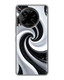 Чехол для TECNO Camon 30 (CL6) с картинкой «Черно-белая спираль» Чехол для TECNO Camon 30 (CL6) с картинкой «Черно-белая спираль»