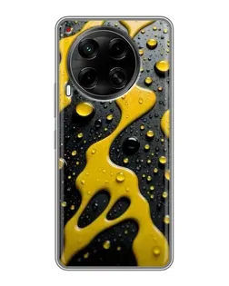 Чехол для TECNO Camon 30 (CL6) с картинкой «Жидкое желтое золото» Чехол для TECNO Camon 30 (CL6) с картинкой «Жидкое желтое золото»